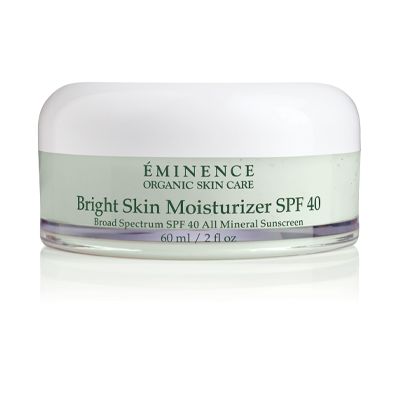 A brightening daily moisturizer complete with Natural Hydroquinone Alternative and SPF 40 all mineral protection to target the appearance of dark spots and help prevent sunburn. For normal to combination skin types.